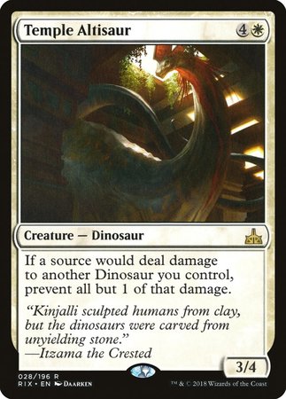 Temple Altisaur [Rivals of Ixalan] | Exor Games Bridgewater