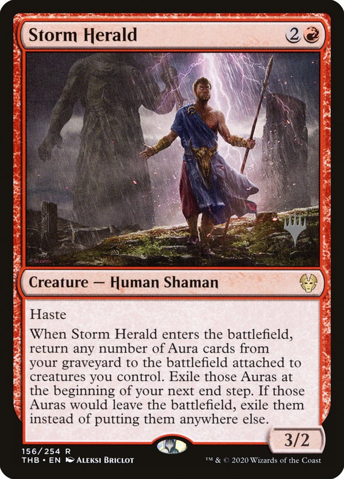 Storm Herald (Promo Pack) [Theros Beyond Death Promos] | Exor Games Bridgewater