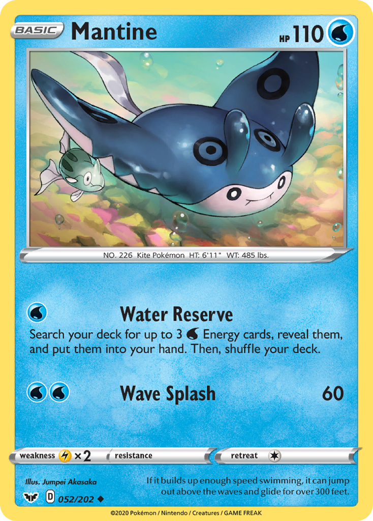 Mantine (052/202) [Sword & Shield: Base Set] | Exor Games Bridgewater