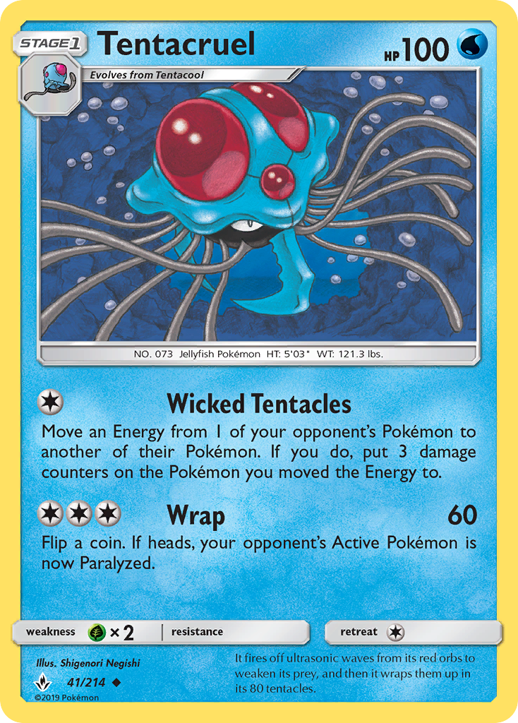 Tentacruel (41/214) [Sun & Moon: Unbroken Bonds] | Exor Games Bridgewater