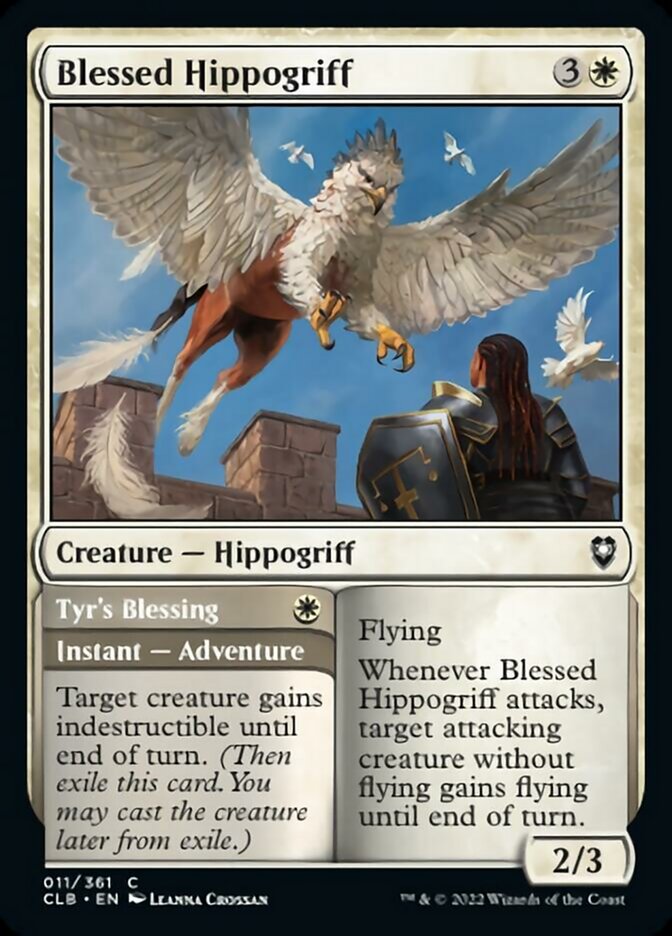 Blessed Hippogriff // Tyr's Blessing [Commander Legends: Battle for Baldur's Gate] | Exor Games Bridgewater