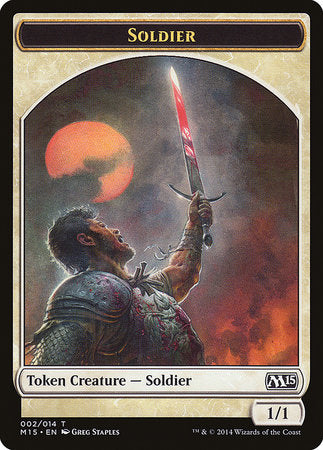 Soldier Token [Magic 2015 Tokens] | Exor Games Bridgewater