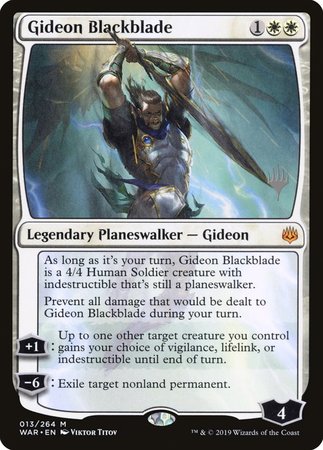 Gideon Blackblade [War of the Spark Promos] | Exor Games Bridgewater