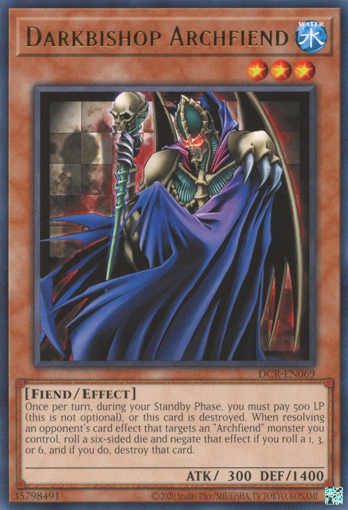 Darkbishop Archfiend [DCR-EN069] Rare | Exor Games Bridgewater