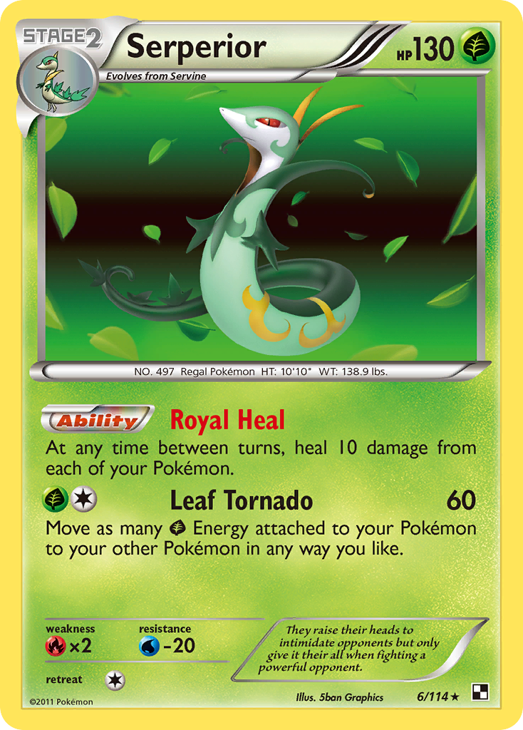 Serperior (6/114) [Black & White: Base Set] | Exor Games Bridgewater