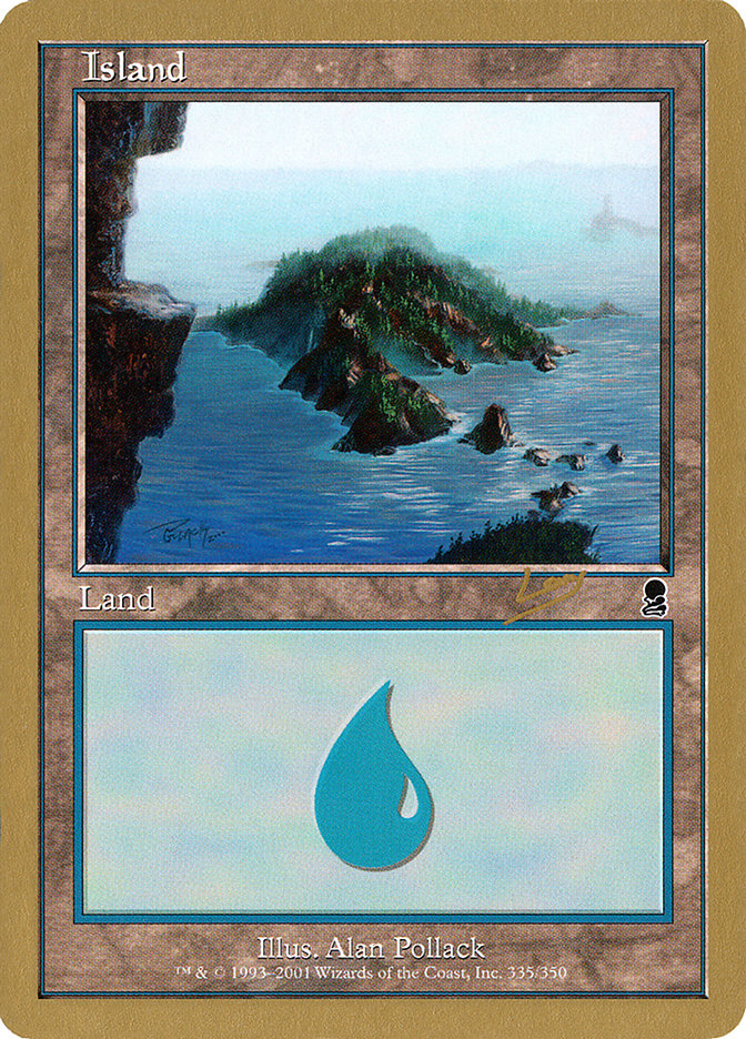 Island (rl335) (Raphael Levy) [World Championship Decks 2002] | Exor Games Bridgewater