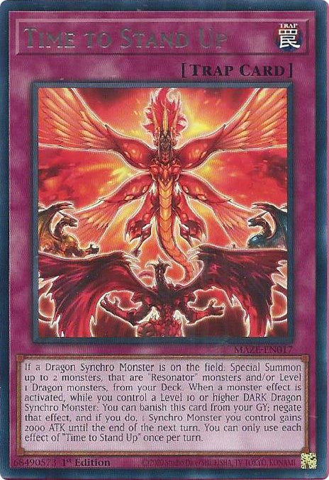 Time to Stand Up [MAZE-EN017] Rare | Exor Games Bridgewater