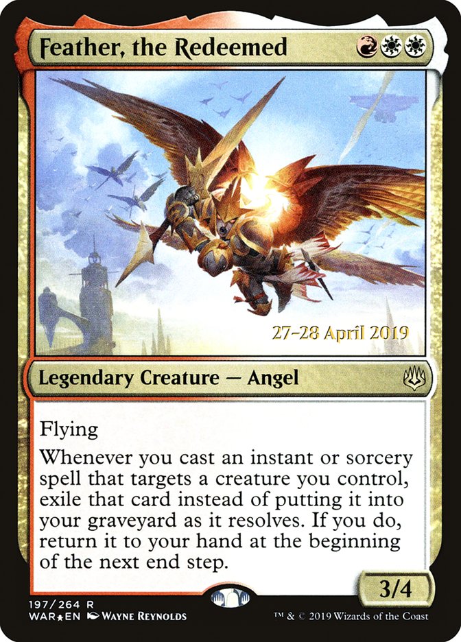 Feather, the Redeemed  [War of the Spark Prerelease Promos] | Exor Games Bridgewater