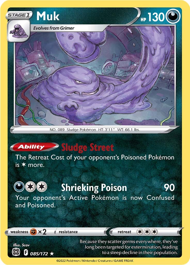 Muk (085/172) [Sword & Shield: Brilliant Stars] | Exor Games Bridgewater