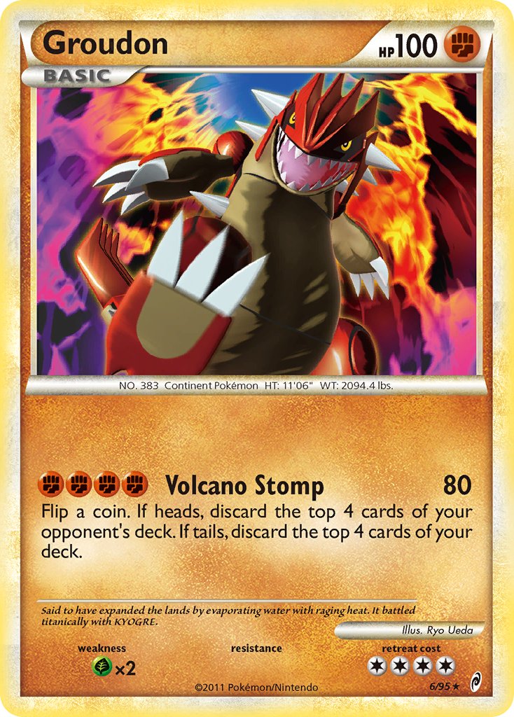 Groudon (6/95) (Theme Deck Exclusive) [HeartGold & SoulSilver: Call of Legends] | Exor Games Bridgewater