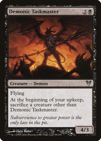 Demonic Taskmaster [Avacyn Restored] | Exor Games Bridgewater