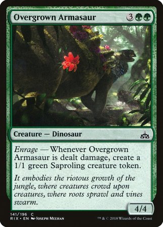 Overgrown Armasaur [Rivals of Ixalan] | Exor Games Bridgewater