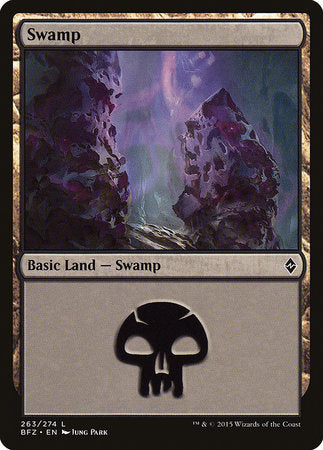 Swamp (263) [Battle for Zendikar] | Exor Games Bridgewater