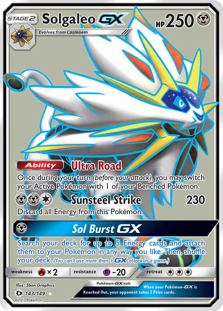 Solgaleo GX (143/149) [Sun & Moon: Base Set] | Exor Games Bridgewater