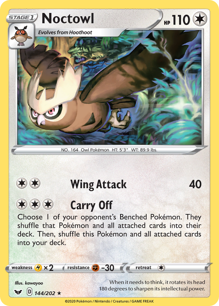 Noctowl (144/202) [Sword & Shield: Base Set] | Exor Games Bridgewater