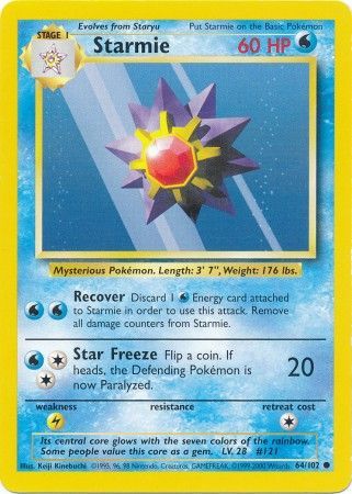 Starmie (64/102) [Base Set Unlimited] | Exor Games Bridgewater