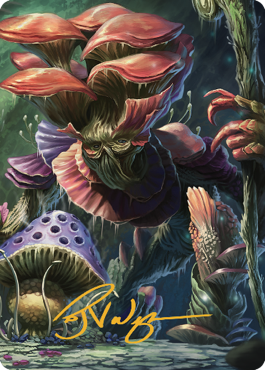 Myconid Spore Tender Art Card (Gold-Stamped Signature) [Commander Legends: Battle for Baldur's Gate Art Series] | Exor Games Bridgewater