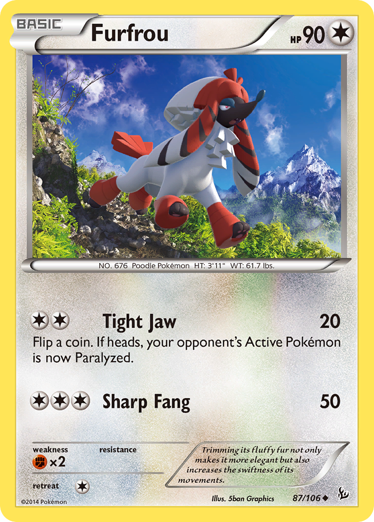 Furfrou (87/106) [XY: Flashfire] | Exor Games Bridgewater