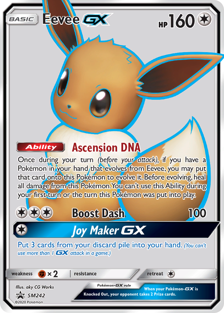 Eevee GX (SM242) [Sun & Moon: Black Star Promos] | Exor Games Bridgewater