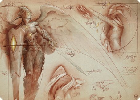 Platinum Angel Art Card [The Brothers' War Art Series] | Exor Games Bridgewater