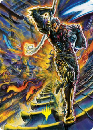 Kaito Shizuki 2 Art Card (Gold-Stamped Signature) [Kamigawa: Neon Dynasty Art Series] | Exor Games Bridgewater