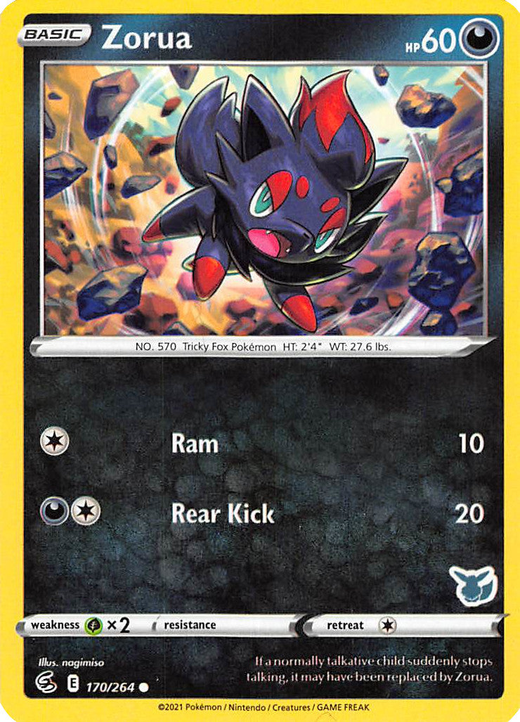 Zorua (170/264) (Eevee Deck) [Battle Academy 2022] | Exor Games Bridgewater