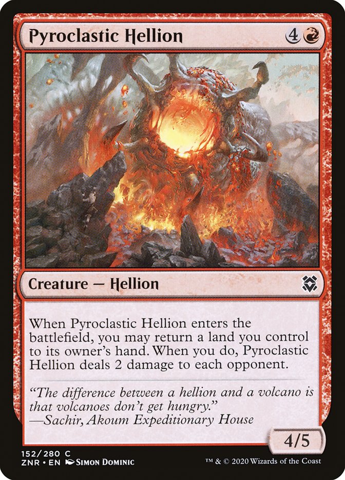 Pyroclastic Hellion [Zendikar Rising] | Exor Games Bridgewater