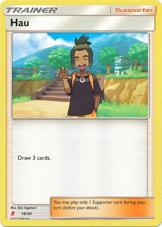 Hau (19/30) [Sun & Moon: Trainer Kit - Lycanroc] | Exor Games Bridgewater