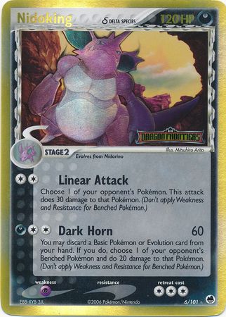 Nidoking (6/101) (Delta Species) (Stamped) [EX: Dragon Frontiers] | Exor Games Bridgewater