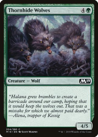 Thornhide Wolves [Core Set 2019] | Exor Games Bridgewater