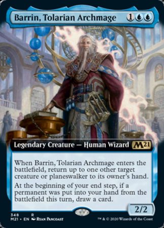 Barrin, Tolarian Archmage (Extended Art) [Core Set 2021] | Exor Games Bridgewater