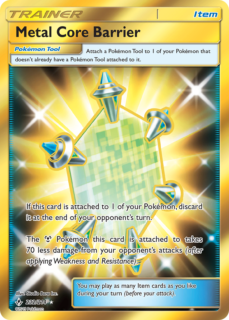 Metal Core Barrier (232/214) [Sun & Moon: Unbroken Bonds] | Exor Games Bridgewater