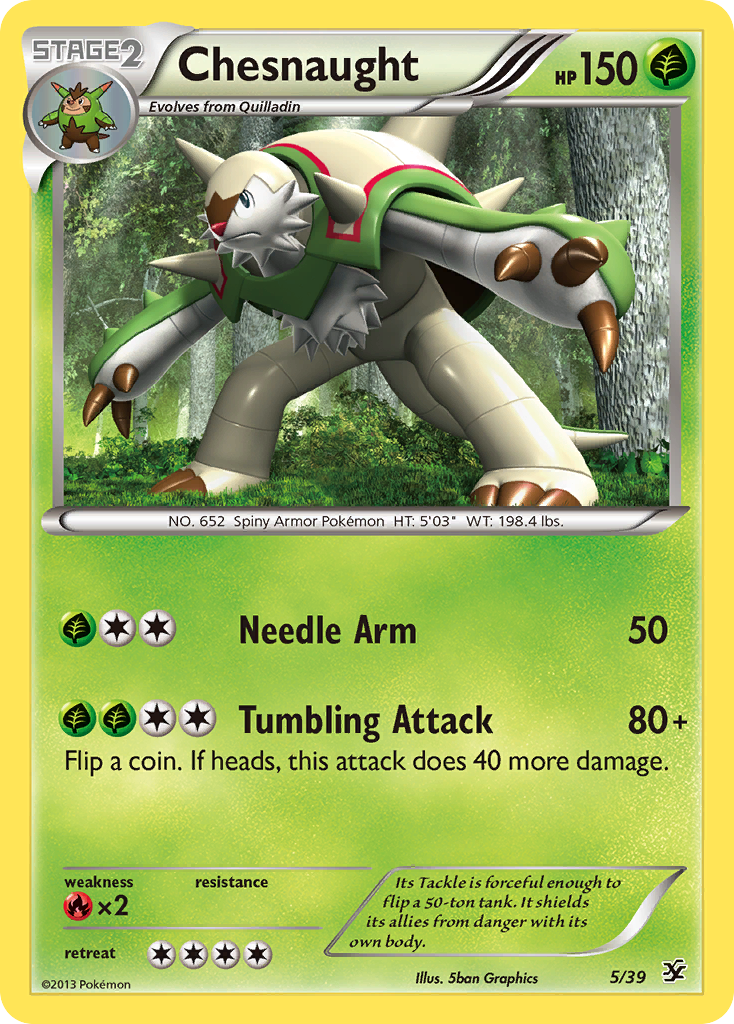 Chesnaught (5/39) [XY: Kalos Starter Set] | Exor Games Bridgewater