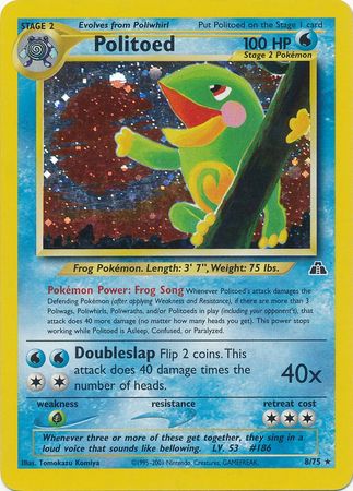 Politoed (8/75) [Neo Discovery Unlimited] | Exor Games Bridgewater