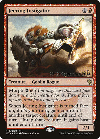 Jeering Instigator [Khans of Tarkir Promos] | Exor Games Bridgewater