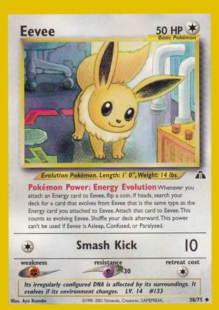 Eevee (38/75) [Neo Discovery Unlimited] | Exor Games Bridgewater