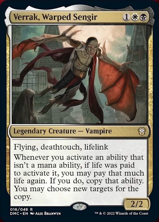 Verrak, Warped Sengir [Dominaria United Commander] | Exor Games Bridgewater