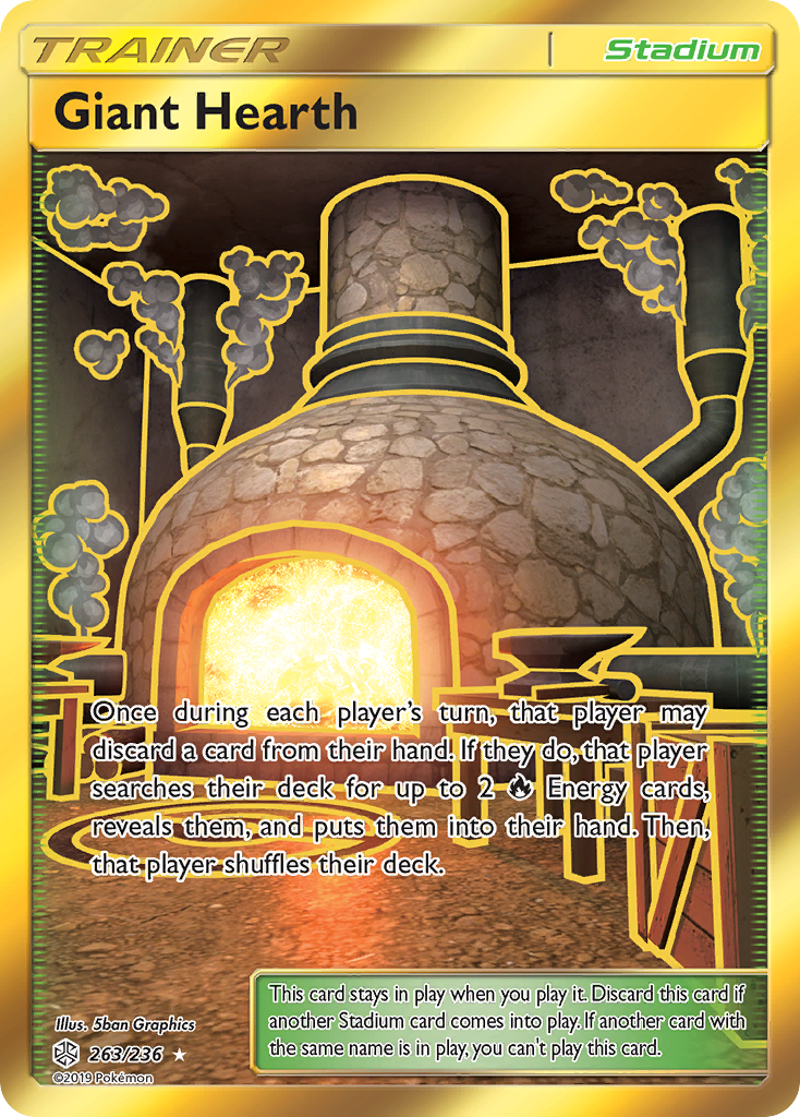 Giant Hearth (263/236) [Sun & Moon: Cosmic Eclipse] | Exor Games Bridgewater