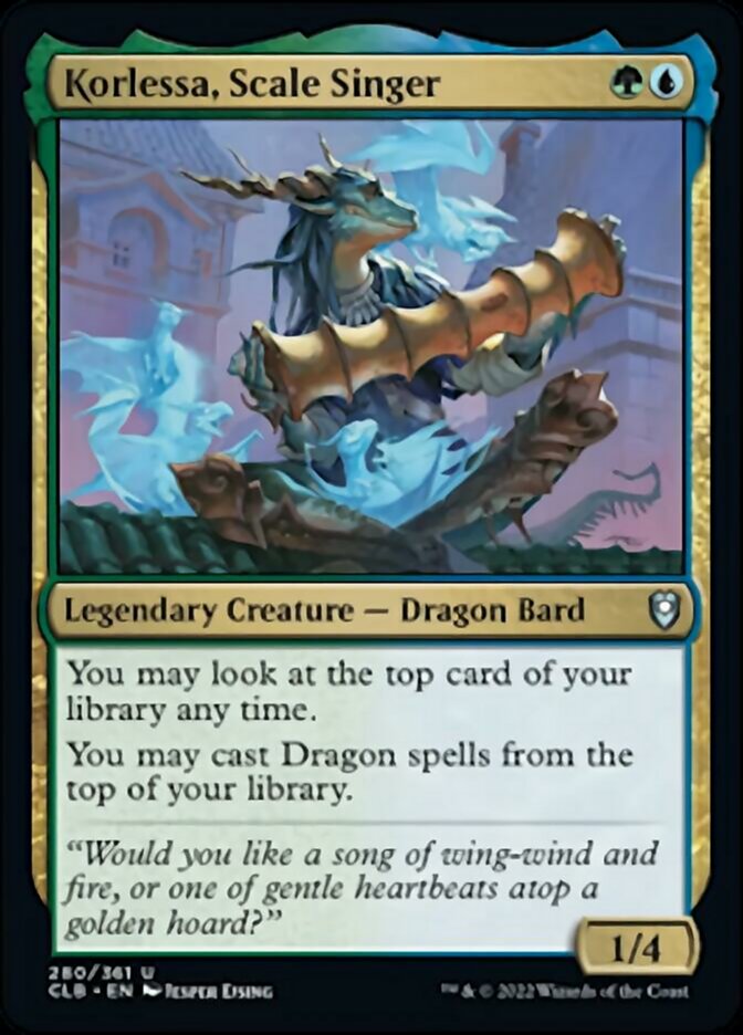 Korlessa, Scale Singer [Commander Legends: Battle for Baldur's Gate] | Exor Games Bridgewater