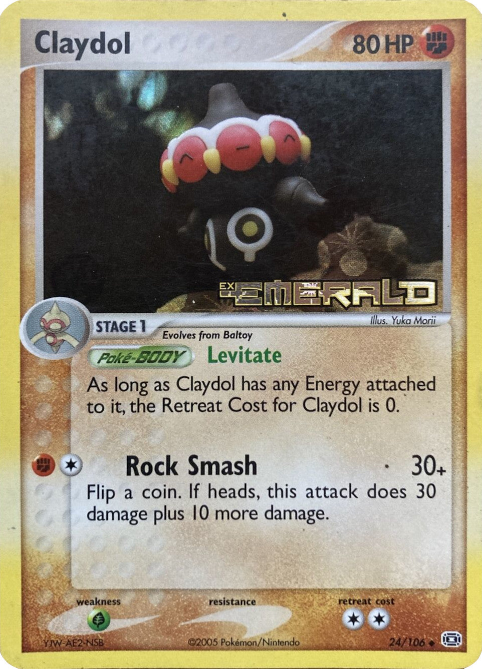 Claydol (24/106) (Stamped) [EX: Emerald] | Exor Games Bridgewater