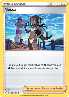 Nessa (157/185) [Sword & Shield: Vivid Voltage] | Exor Games Bridgewater