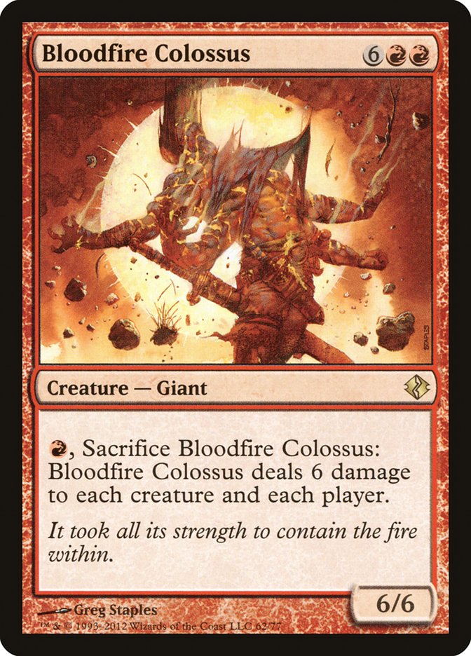 Bloodfire Colossus [Duel Decks: Venser vs. Koth] | Exor Games Bridgewater