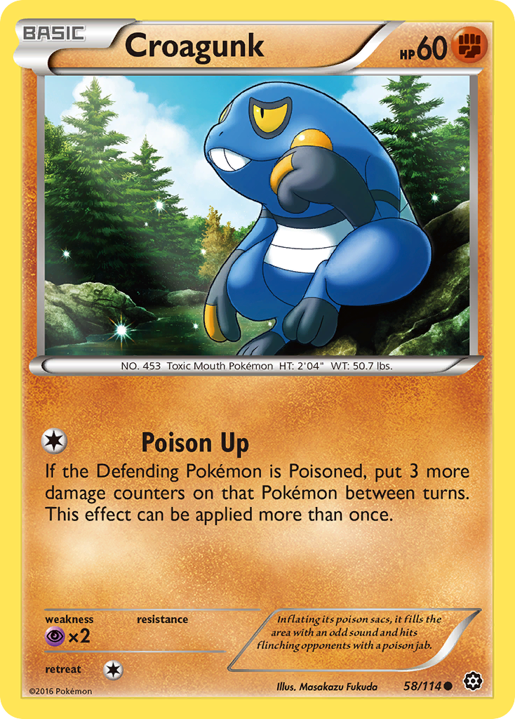 Croagunk (58/114) [XY: Steam Siege] | Exor Games Bridgewater