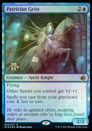 Patrician Geist [Innistrad: Midnight Hunt Prerelease Promos] | Exor Games Bridgewater