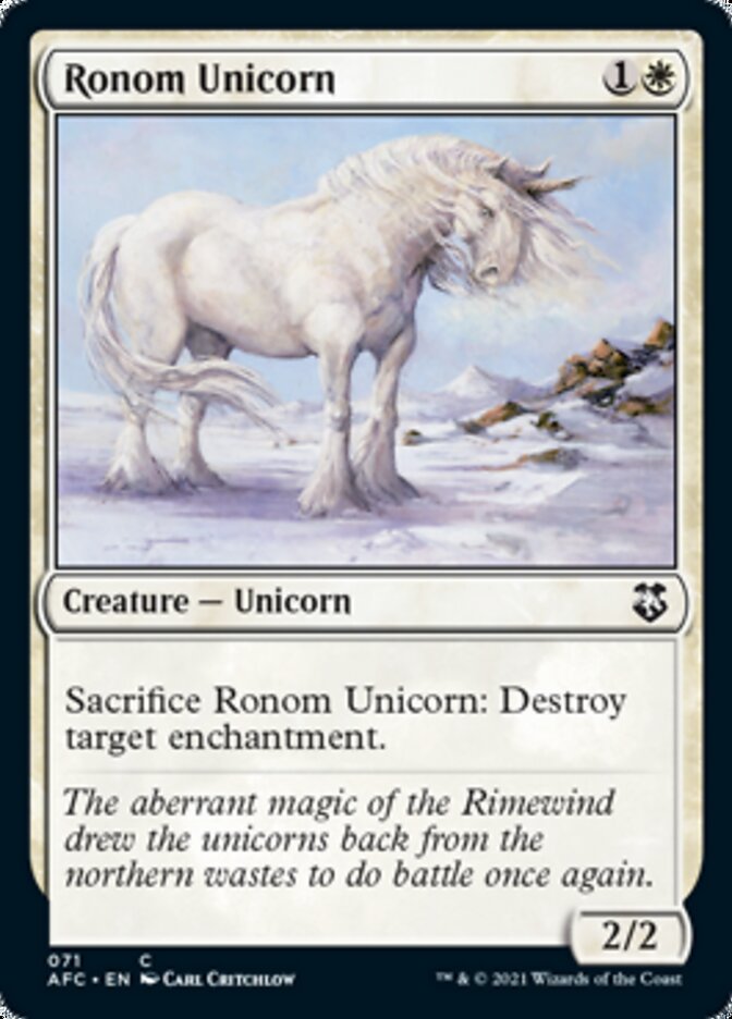 Ronom Unicorn [Dungeons & Dragons: Adventures in the Forgotten Realms Commander] | Exor Games Bridgewater