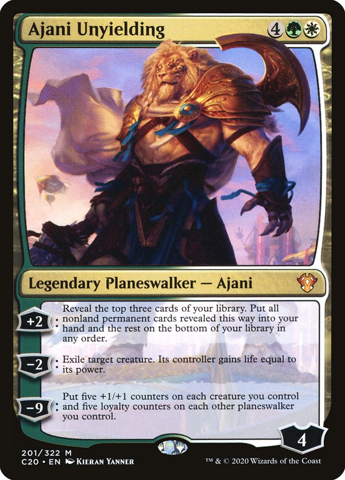 Ajani Unyielding [Commander 2020] | Exor Games Bridgewater