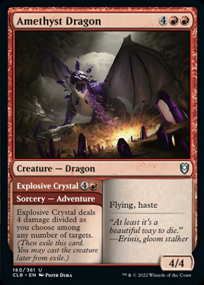 Amethyst Dragon // Explosive Crystal [Commander Legends: Battle for Baldur's Gate] | Exor Games Bridgewater