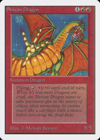 Shivan Dragon [Unlimited Edition] | Exor Games Bridgewater