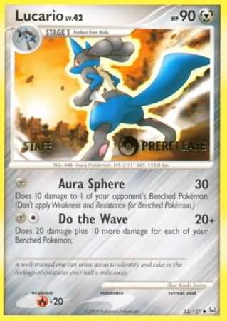 Lucario (53/127) (Staff Prerelease Promo) [Diamond & Pearl: Black Star Promos] | Exor Games Bridgewater