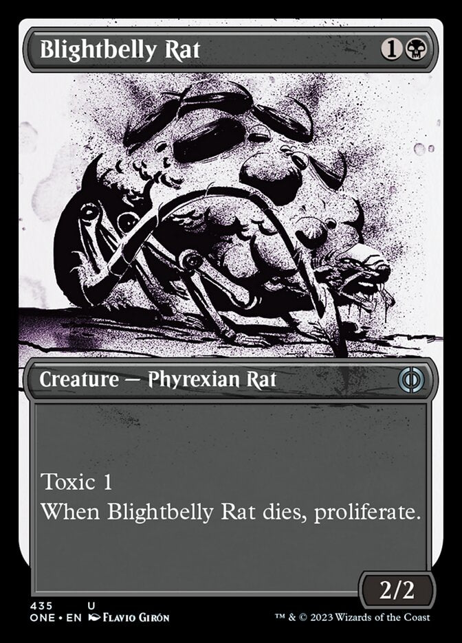 Blightbelly Rat (Showcase Ichor Step-and-Compleat Foil) [Phyrexia: All Will Be One] | Exor Games Bridgewater